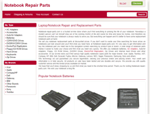 Tablet Screenshot of notebook-repair-parts.com
